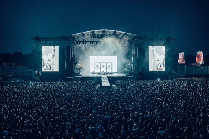 Vue aérienne du concert de FKA TWIGS au festival We Love Green 2025
